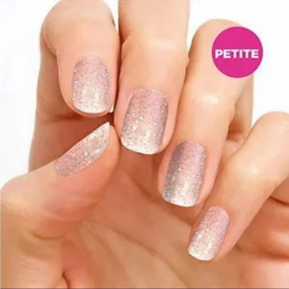 *Retired* Color Street: Tiny + Shiny (Petite) | Pink Glitter Clear Overlay - Picture 11 of 14